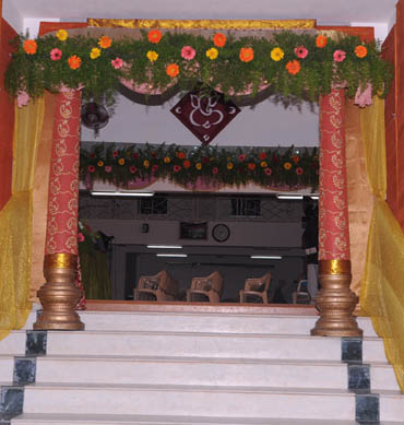 Entrance and pathway